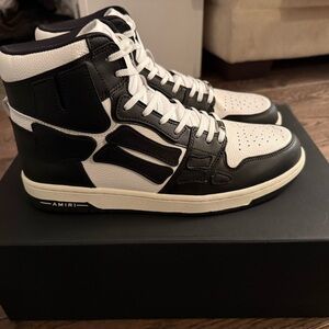 AMIRI Monochrome High-Top Sneakers